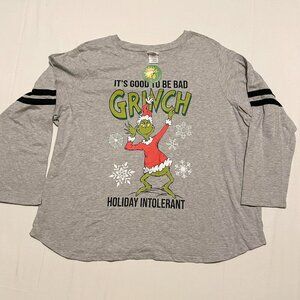 Dr Seuss The Grinch Womens Size 4X Shirt Good To Be Bad